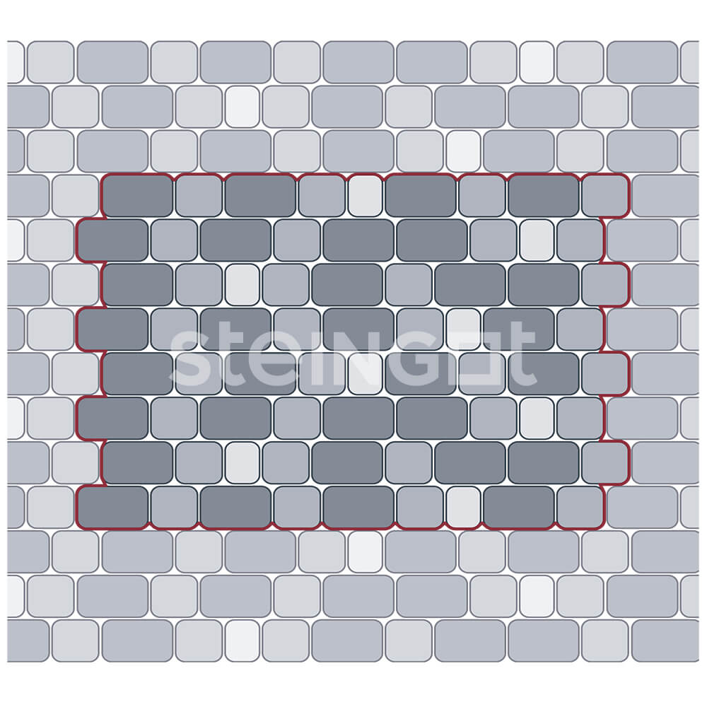 Тротуарная плитка Классика "Bianco Nero"