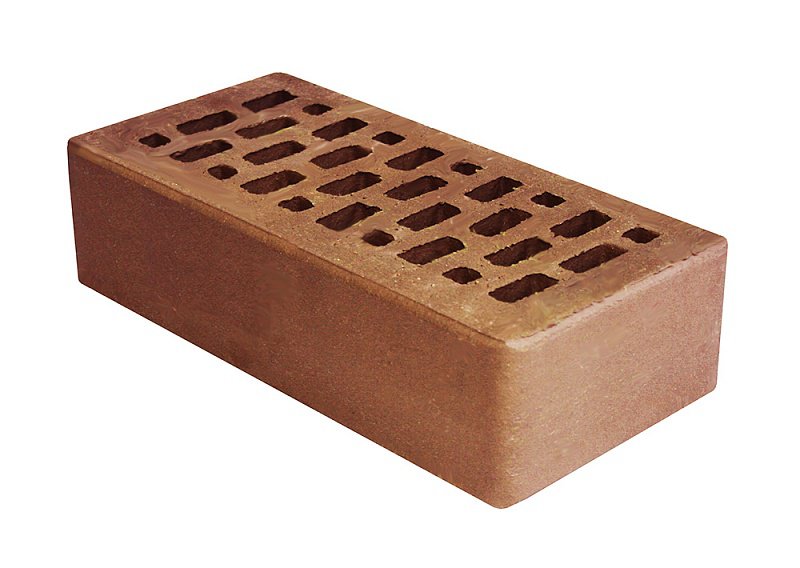 Облицовочный пустотелый, М-150,120x250x65, коричневый, Терекс кирпич